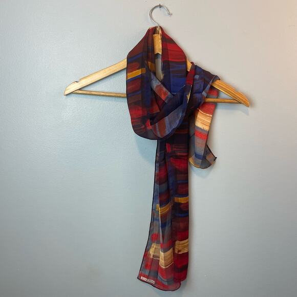 Elaine Gold Beautiful Patterned Scarf Neck Scarf Purse Scarf - Picture 2 of 4